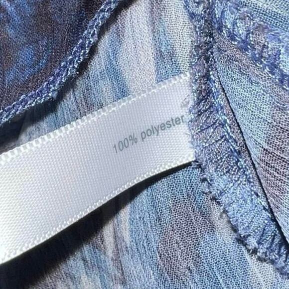 Fashion bug blue blouse women’s size large - Picture 4 of 5